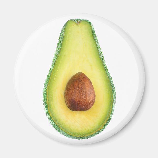 Cut avocado fruit magnet (Front)