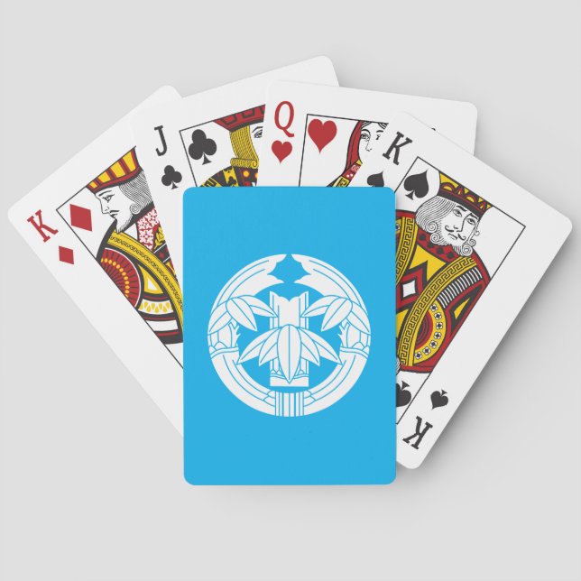 Cut bamboo in embracing bamboo leaves poker cards (Back)