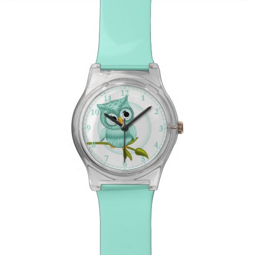 Cut Blue Owl Wrist Watch #Accessory #Watches