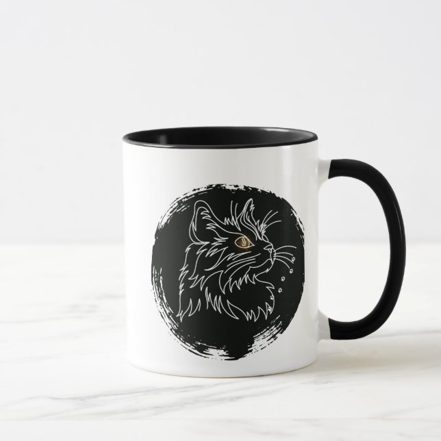 Cut Cat Lover Design Mug (Right)