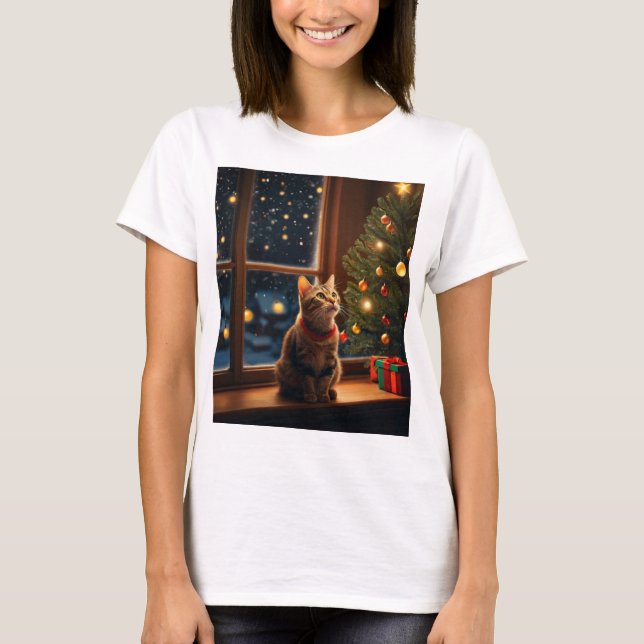 cut cat t-shart , cate T-shart Men's Basic T-Shirt (Front)