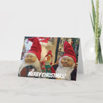 Cut Chicken Christmas Greeting Card! Holiday Card