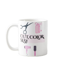 Cut Color Slay Hairstylist Coffee Mug