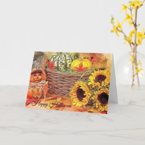 Cut Colorful Halloween Decoration Card