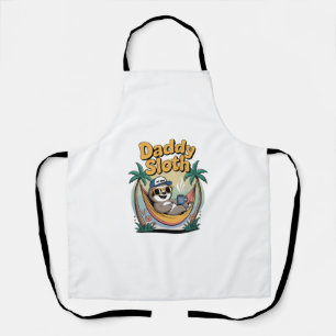 Cut Daddy Sloth Father Apron