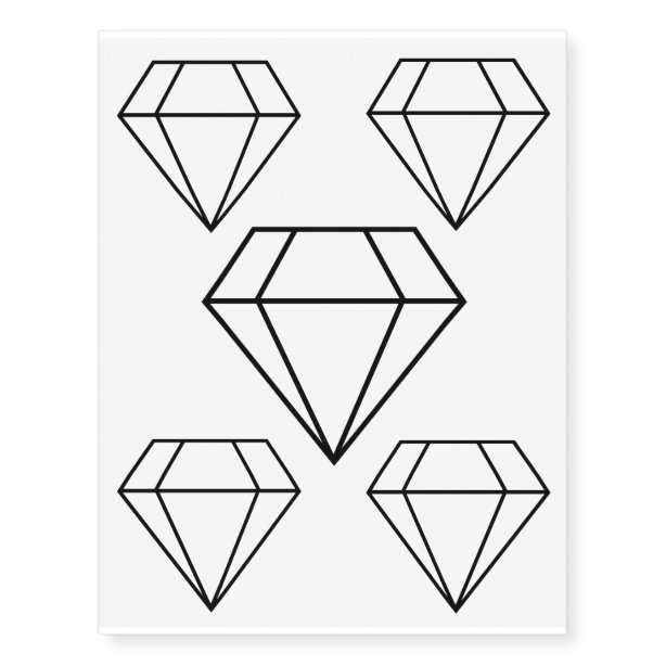 Diamond Temporary Tattoos | Zazzle