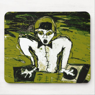 cut dj drawing graff mouse pad