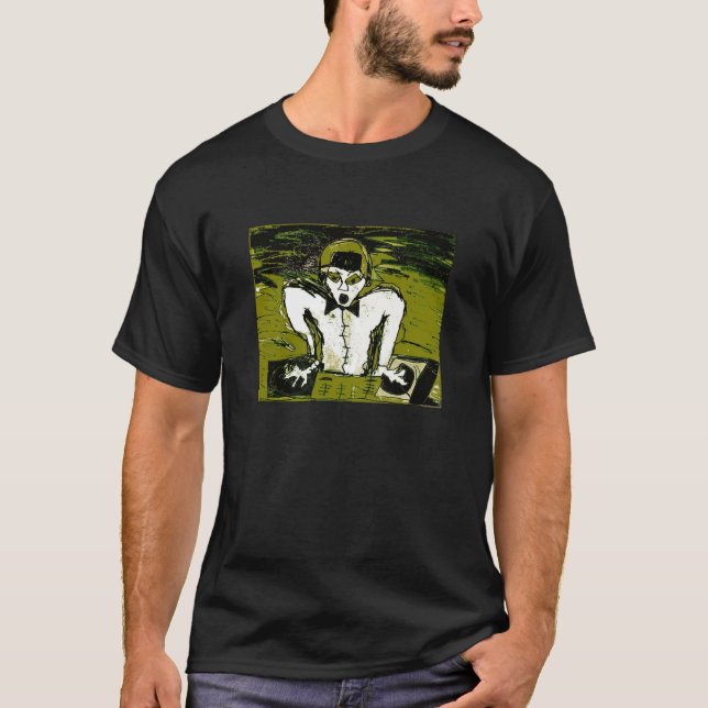 cut dj drawing graff T-Shirt (Front)