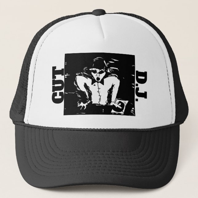 CUT DJ SVG TRUCKER HAT (Front)