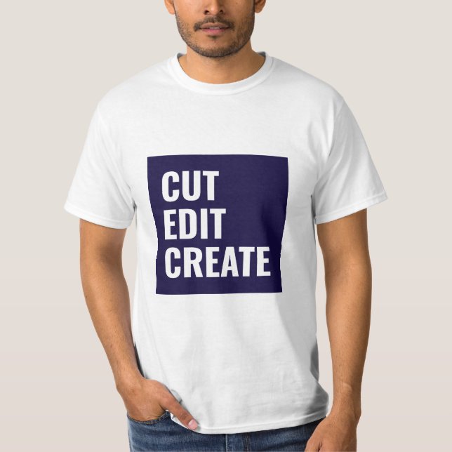 Cut, edit, create video editor T-Shirt (Front)