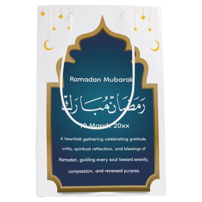 Cut Eid Mubara Medium Gift Bag (Front)