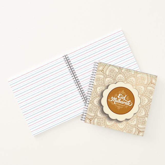 Cut Eid Mubarak Notebook (Inside)