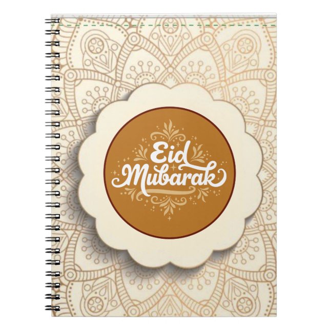 Cut Eid Mubarak Notebook (Front)