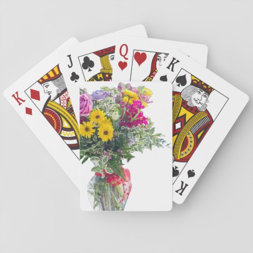 Cut Flower Bouquet Poker Cards