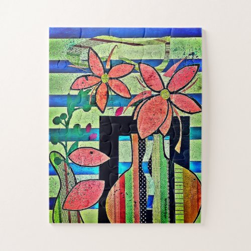 "Cut Flower Collage" Puzzle