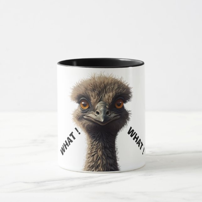Cut Funny Ostrich  Mug (Center)
