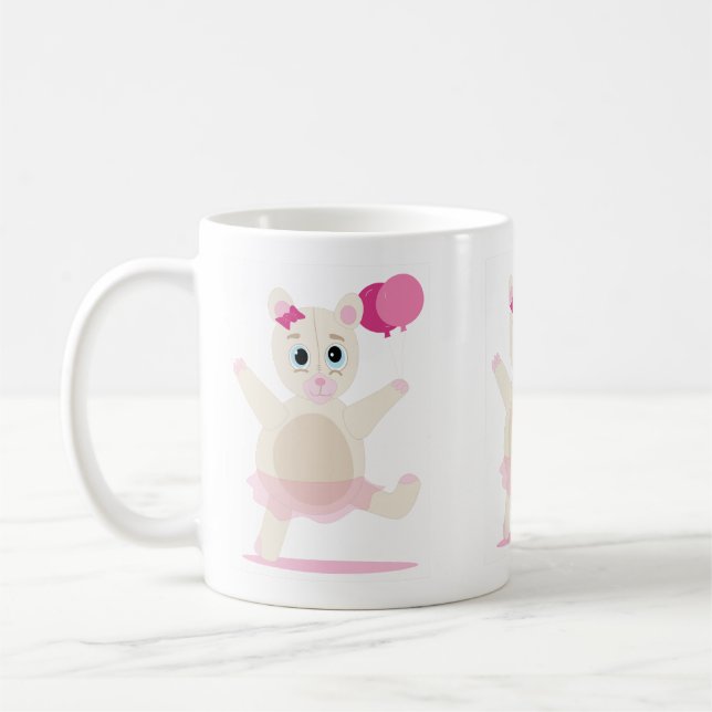 cut girl bear Mug (Left)