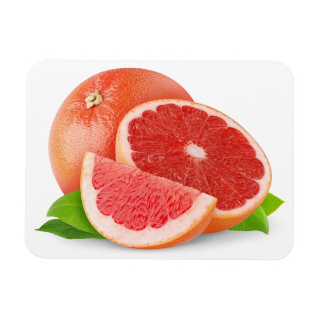 Cut grapefruit magnet (Horizontal)