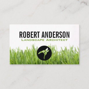 Cut Grass Hedge Clippers Landscaper Business Card