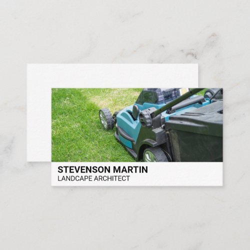 Cut Grass Lawn Mower Business Card