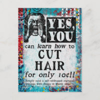Cut Hair - Funny Vintage Ad