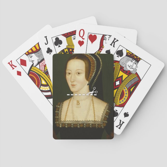 Cut Here - Anne Boleyn Poker Cards (Back)