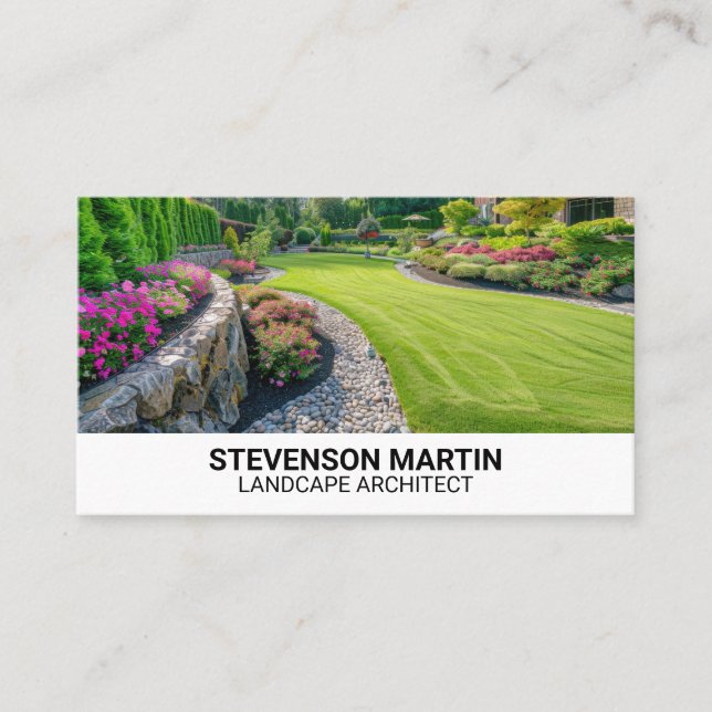 Cut Landscaping | Backyard Business Card (Front)