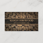 Cut Logs Firewood Supply Business Card at Zazzle