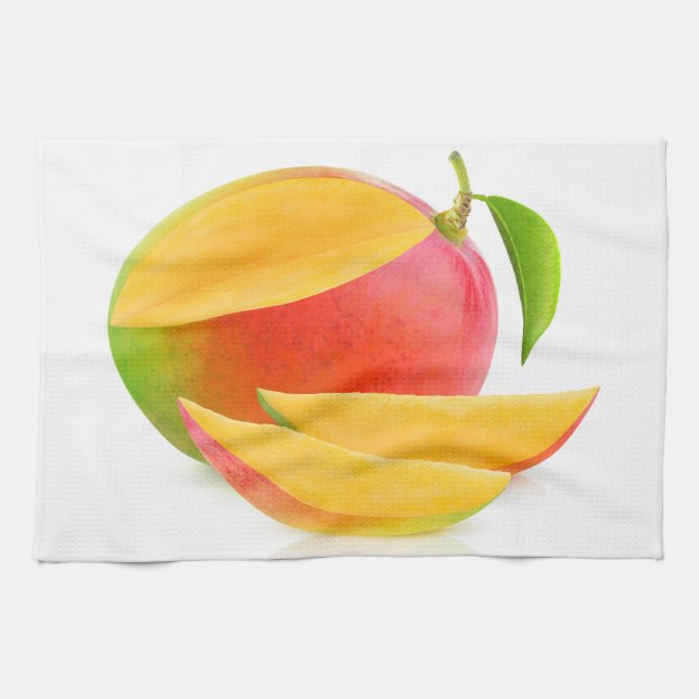 Cut mango kitchen towel (Horizontal)