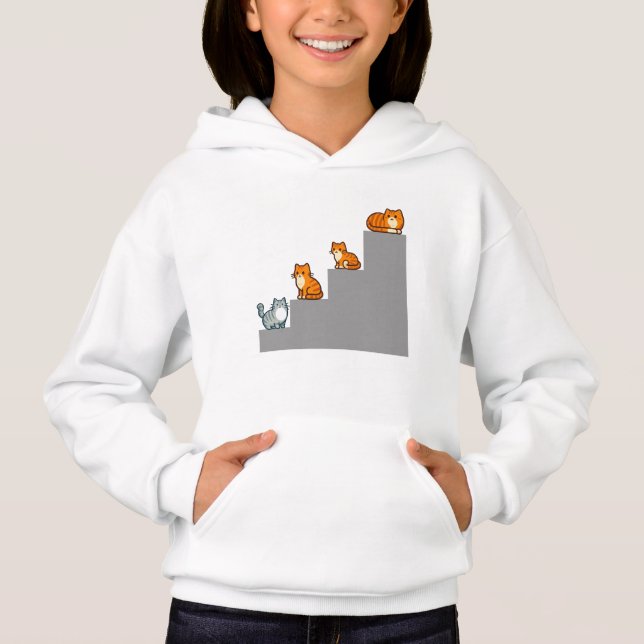 Cut Orange Cat - Hoodie (Front)