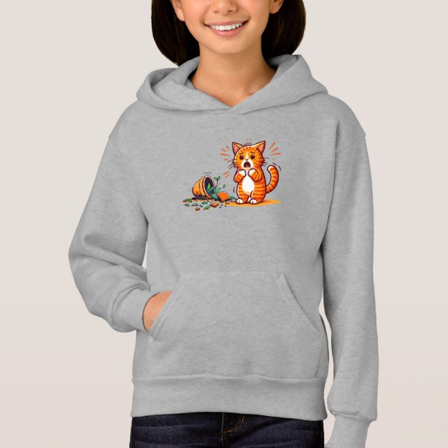 Cut Orange Cat - Hoodie (Front)