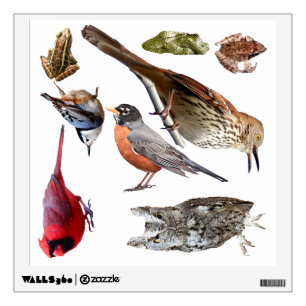 Cut-out birds wall decal