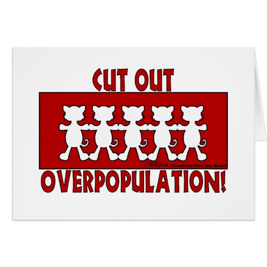 Cut Out Overpopulation! Cats (Front Horizontal)