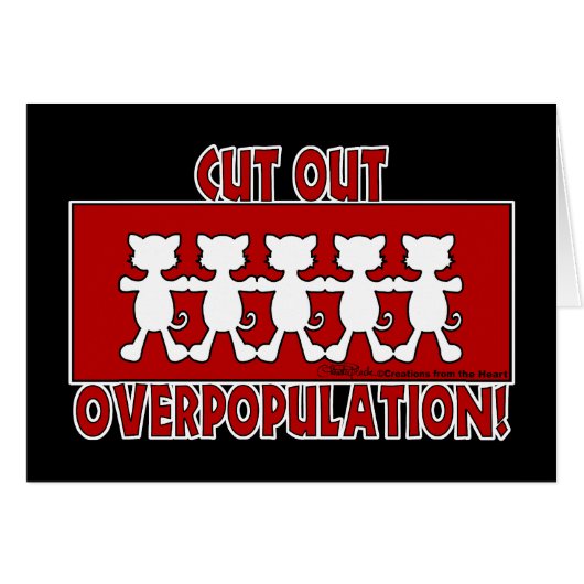 Cut Out Overpopulation! Cats (Front Horizontal)