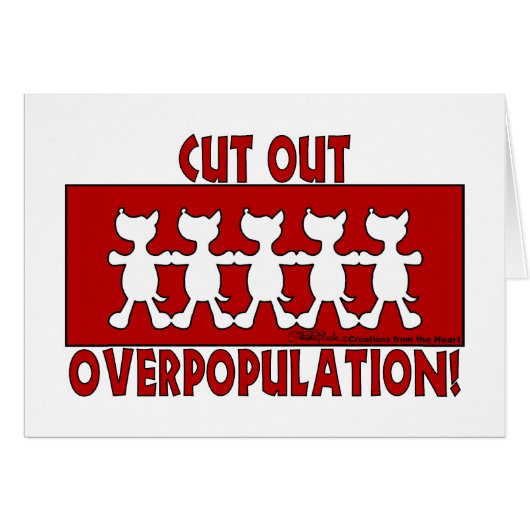 Cut Out Overpopulation! Dogs Cards (Front Horizontal)