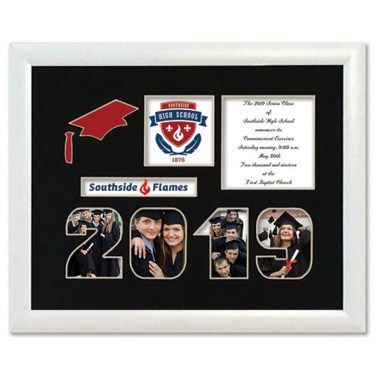 Cut Out Photo Collage Graduation Picture Frame (Front)