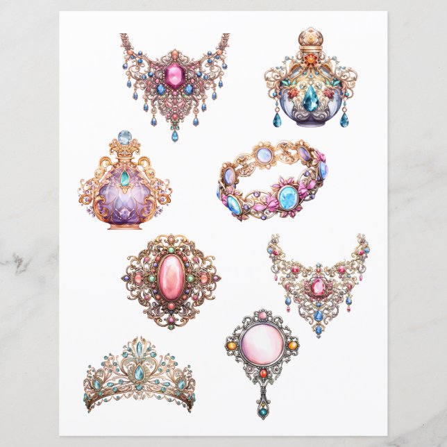 Cut out Rococo Jewelry (Front)