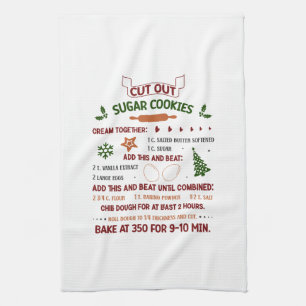 Cut Out Sugar Cookie Recipe Kitchen Towel
