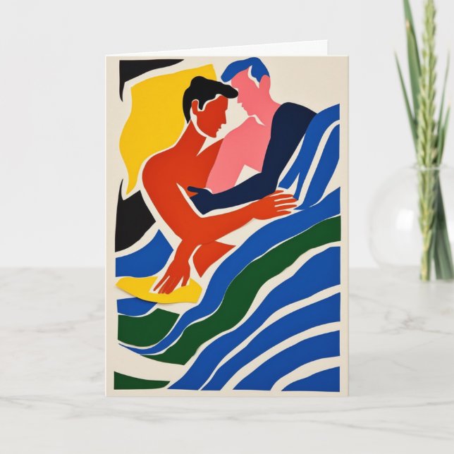 Cut Paper Spoon Embrace Card (Front)