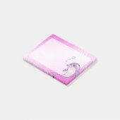 Cut Pink Dolphin Post-it Notes (Angled)