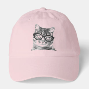 Cut pink hat with cat photo