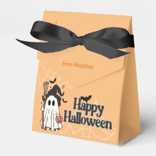 Cut pumpkin carving halloween Gift Tag Favor Boxes