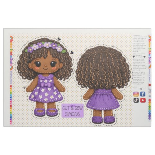 Cut & Sew plushie kids sewing for beginners Fabric