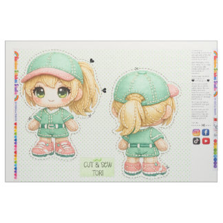 Cut & Sew plushie kids sewing for beginners Fabric