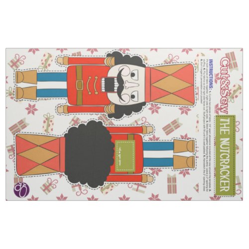 Cut  Sew Red Nutcracker _ DIY Plush Fabric