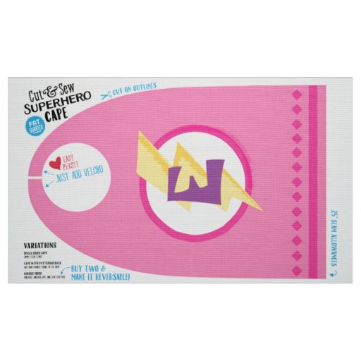 Cut & Sew Superhero Cape - Fun DIY - Pink Bolt Fabric