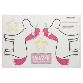 Cut & Sew Unicorn Plushie - Pillow Pal Fabric