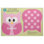 Cut &amp; Sew Woodland Owl Personalized Stuffed Animal Fabric