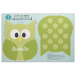 Cut &amp; Sew Woodland Owl Personalized Stuffed Animal Fabric