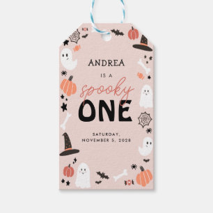 Cut Spooky Halloween First Birthday Gift Tags